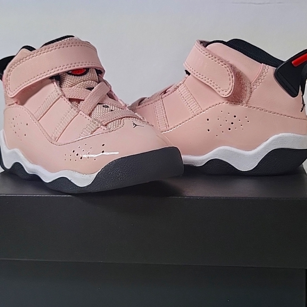 Toddler Size 8 Nike Jordan 6 Rings Pink